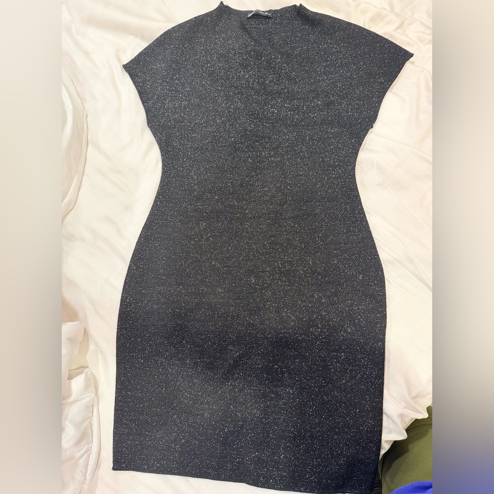 Zara Black Sparkle Knit Top